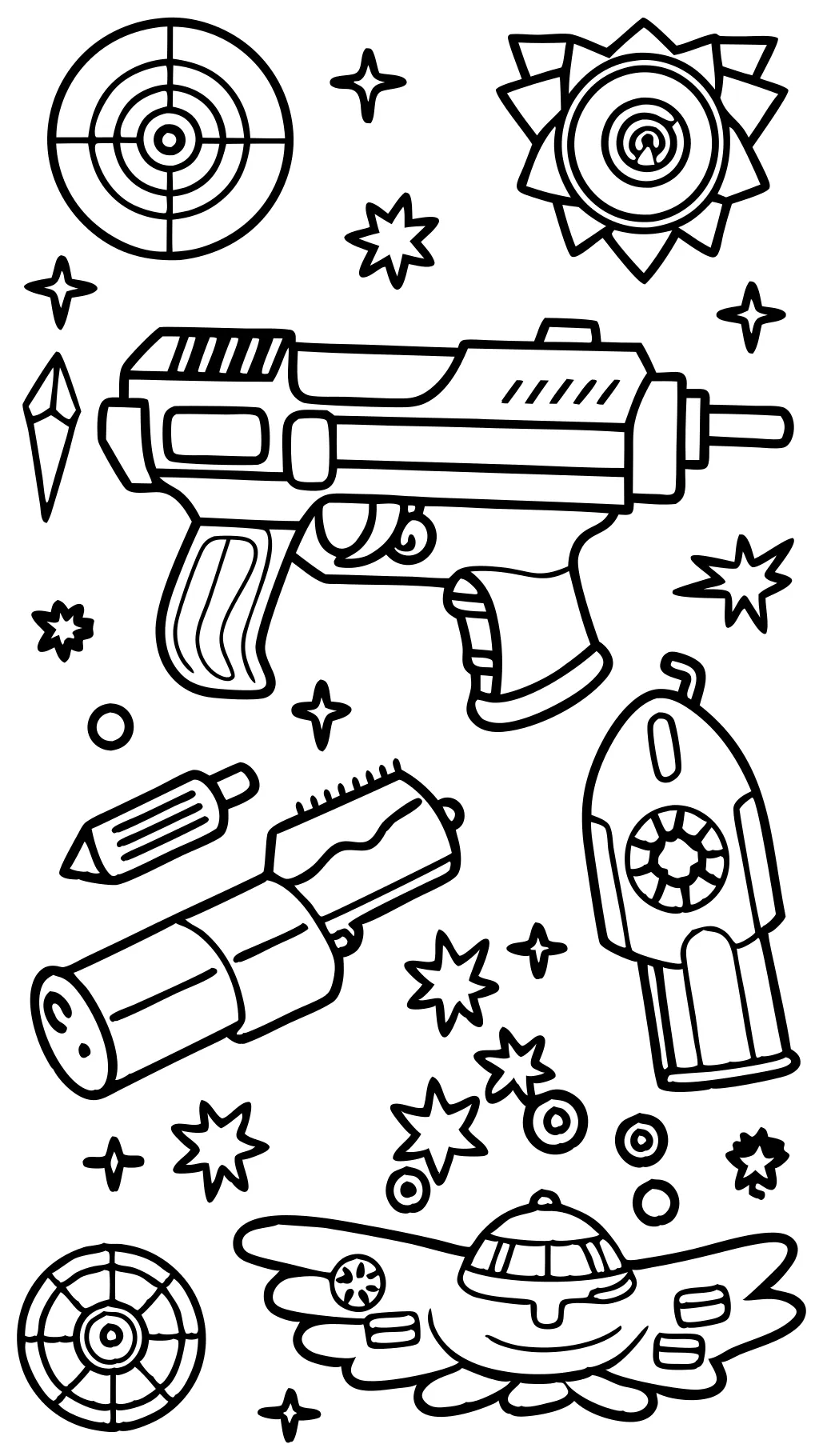 nerf coloring pages